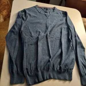 Tommy Hilfiger Blue Cotton Long Sleeve Shirt